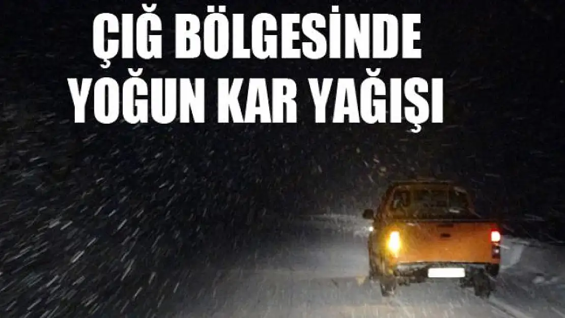 Çığ bölgesinde yoğun kar yağışı