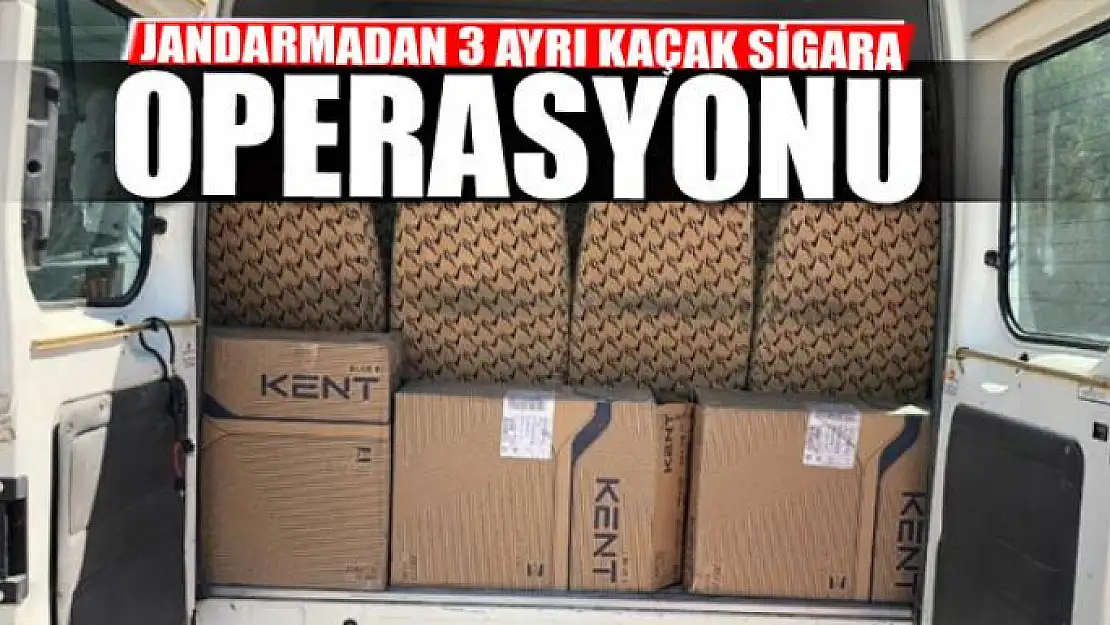 Jandarmadan 3 ayrı operasyonu