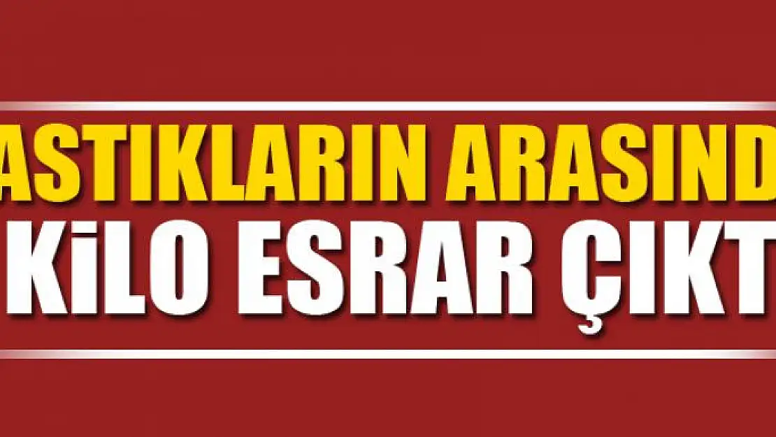 Yastıkların arasında 7 kilo esrar çıktı 