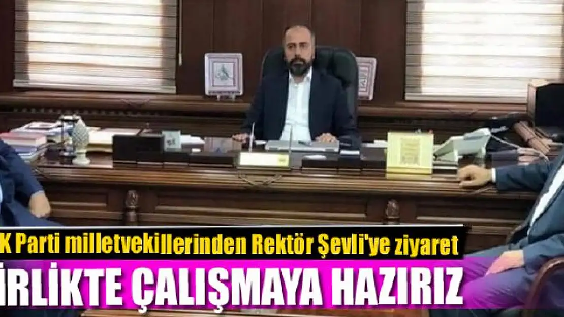 AK Parti milletvekillerinden Rektör Şevli'ye ziyaret 