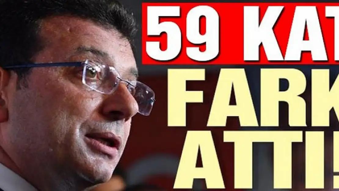 Ekrem İmamoğlu 59 kat fark attı  