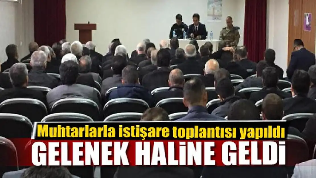 GELENEK HALİNE GELDİ