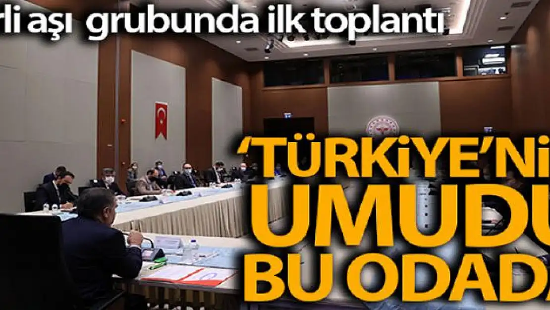 Bakan Koca, Yerli Aşı Ortak Çalışma Grubu Toplantısı'na başkanlık etti