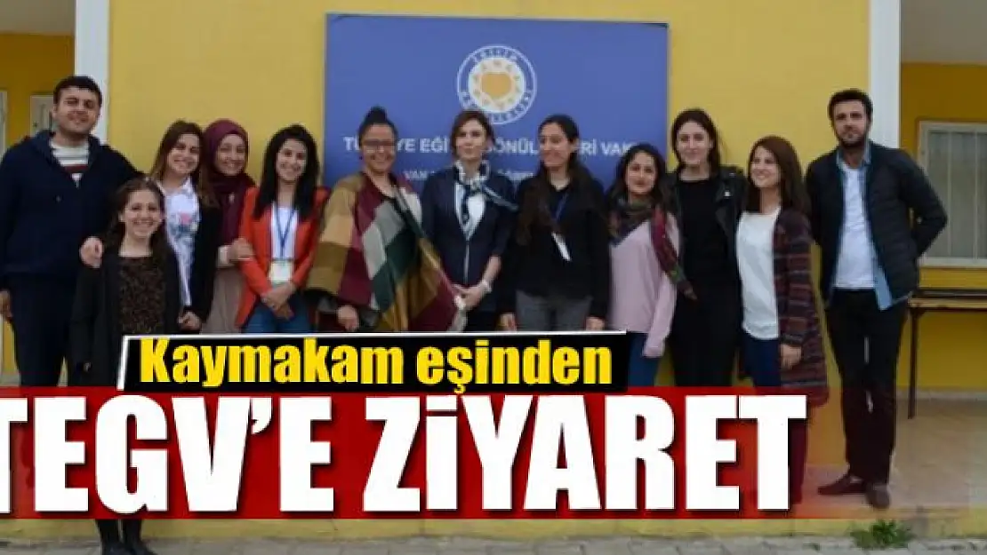 Kaymakam Yücel'in eşi Serap Yücel'den TEGV'e ziyaret