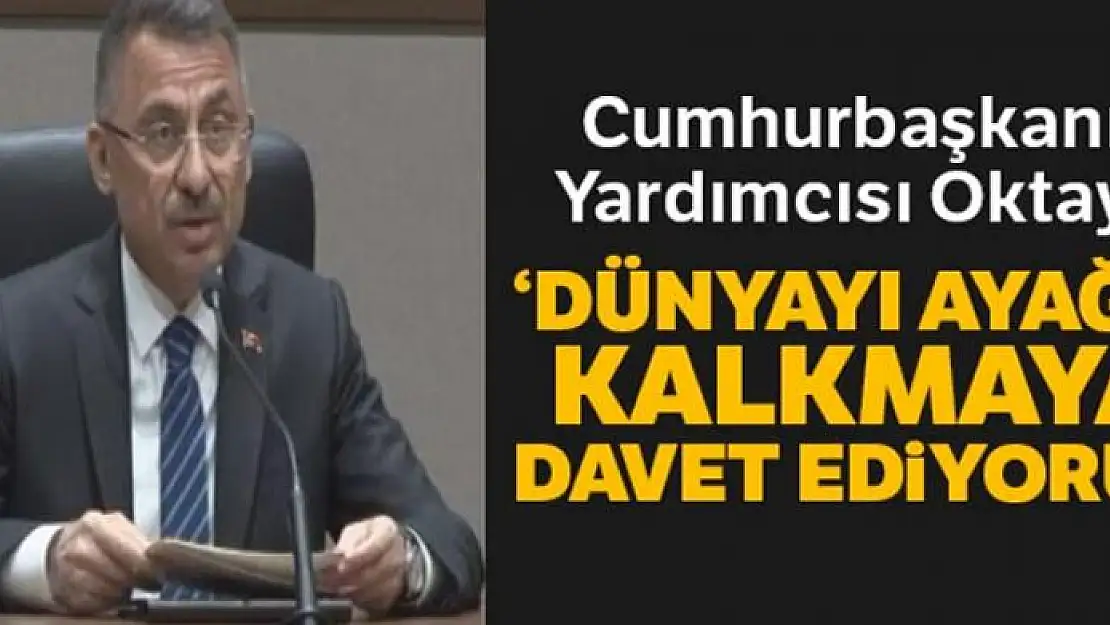 Fuat Oktay: 'Bütün dünyayı ayağa kalkmaya davet ediyoruz'