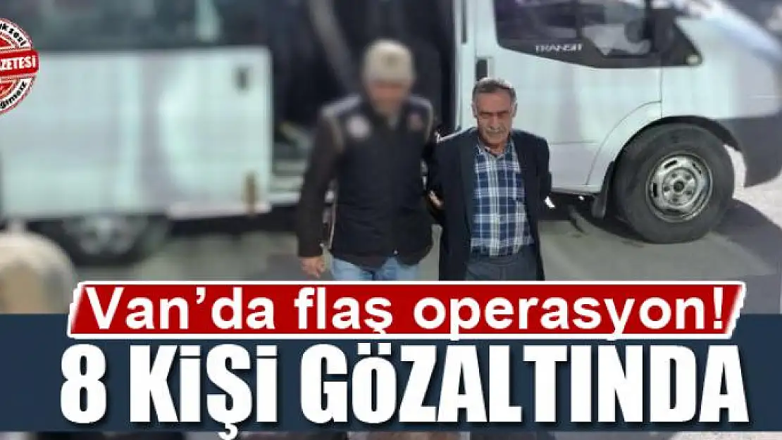 Van'da PKK/KCK operasyonu: 8 gözaltı 