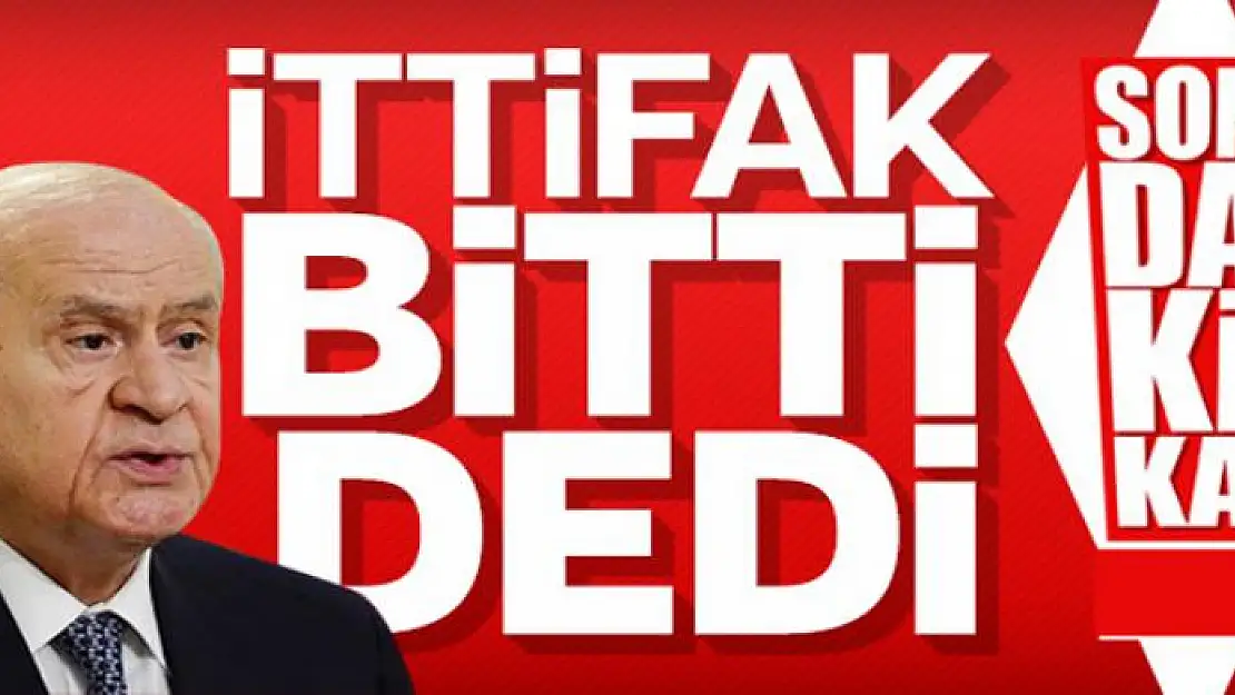 Bahçeli Cumhur İttifakı'nı bitirdiklerini açıkladı