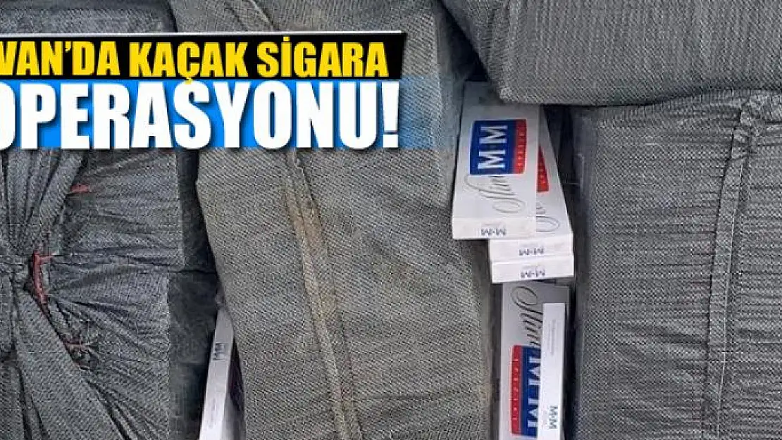 Van'da 10 bin 500 paket kaçak sigara ele geçirildi