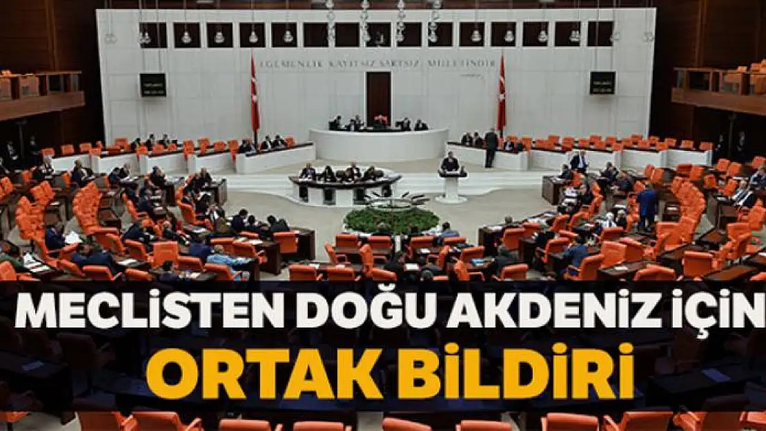 TBMM'de dört partiden 'Doğu Akdeniz' bildirisi