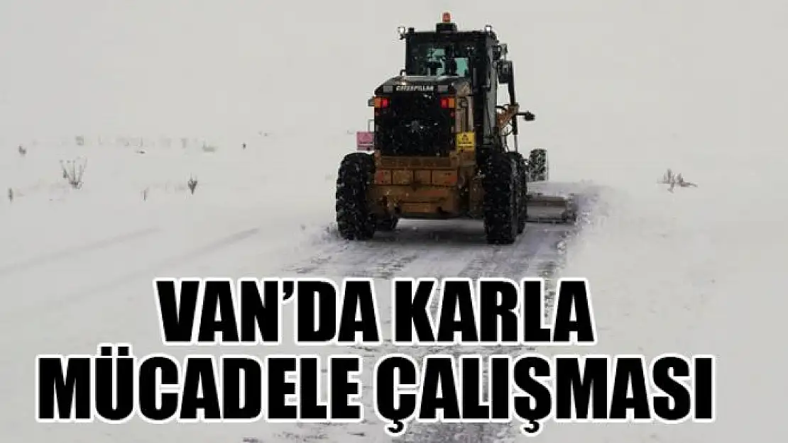 Van'da karla mücadele çalışması