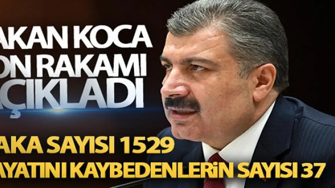 Bakan Koca rakamı açıkladı!