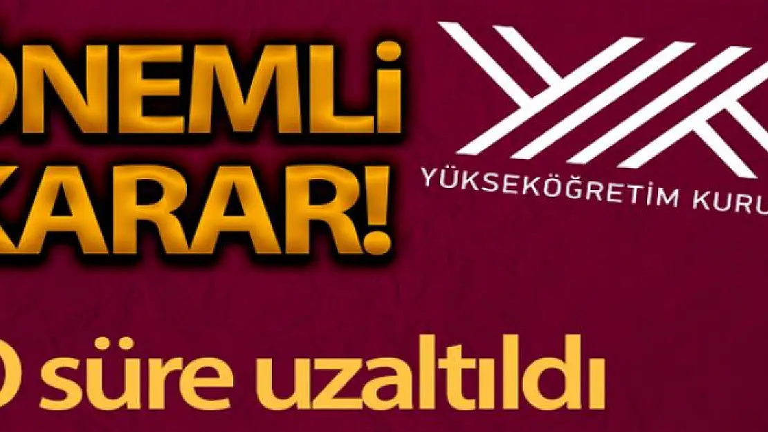 YÖK üniversitelere kayıt tarihini öğrencilerin talebi üzerine uzattı