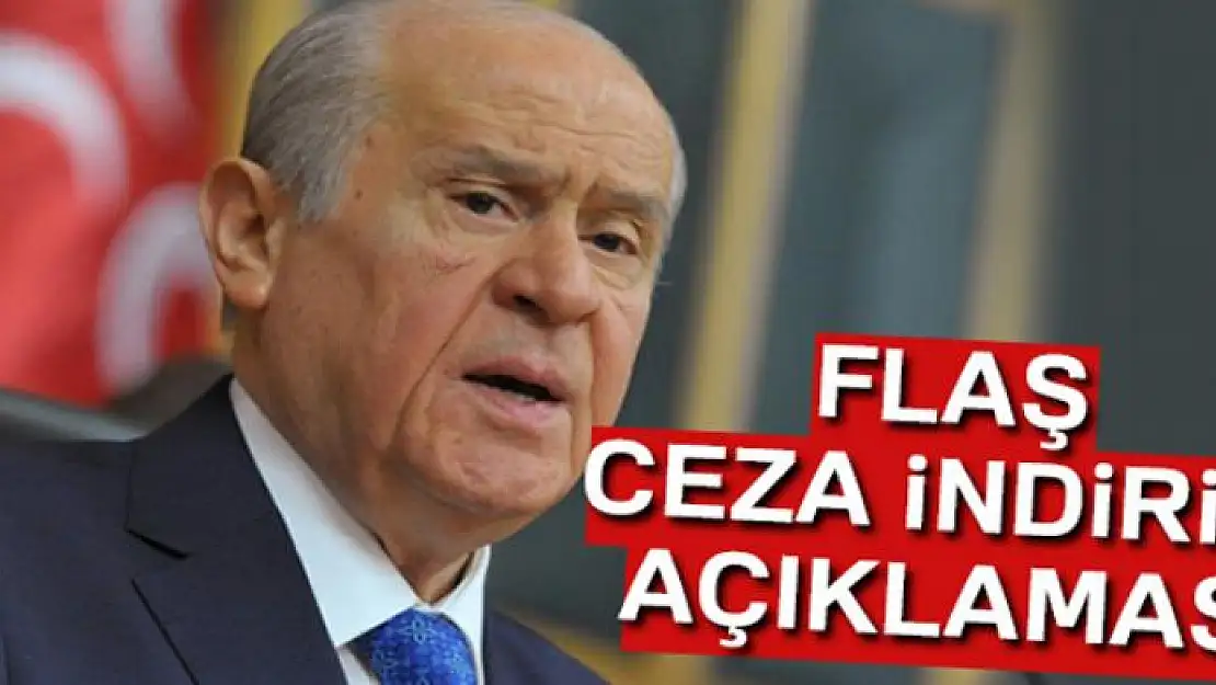 MHP Genel Başkanı Bahçeli'den şartlı ceza indirimi açıklaması