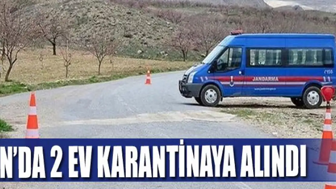 Van'da 2 ev karantinaya alındı