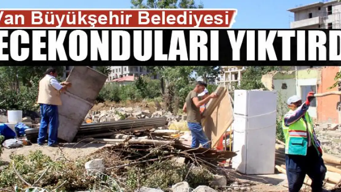 Akköprü'deki gecekondular yıkıldı