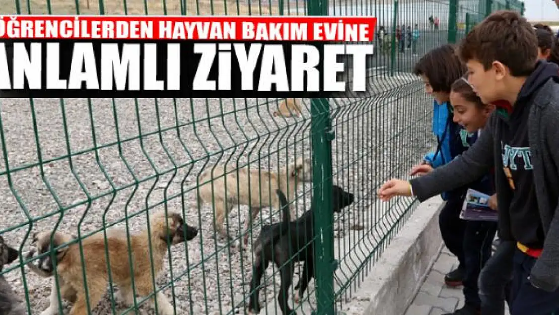 ÖĞRENCİLERDEN HAYVAN BAKIM EVİNE ZİYARET