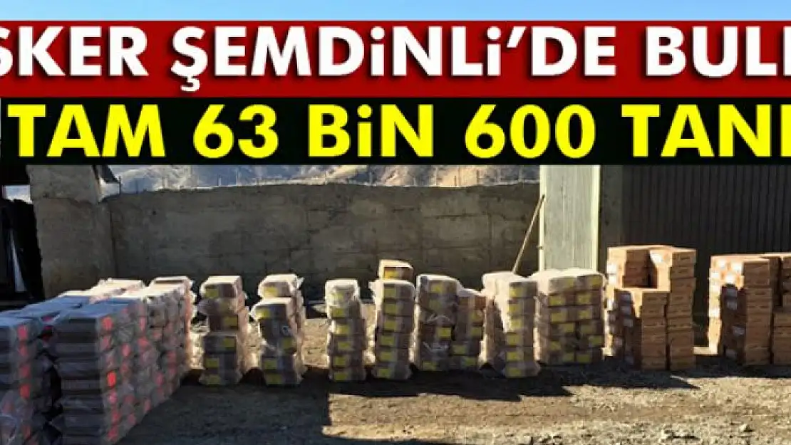 Şemdinli'de 63 bin 600 adet av fişeği ele geçirildi