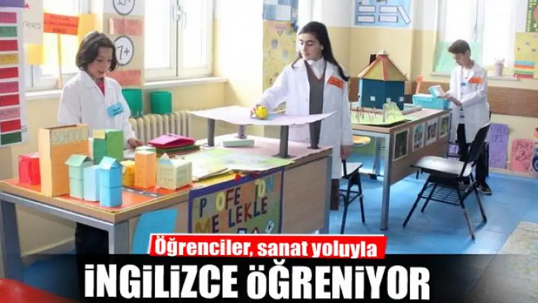 Öğrenciler, sanat yoluyla İngilizce öğreniyor