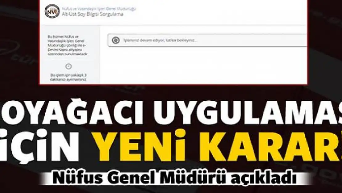 Nüfus Genel Müdürü açıkladı: Günlük kota açacağız