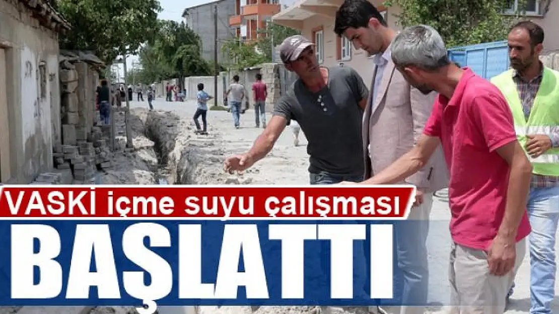 VASKİ'den içme suyu çalışması