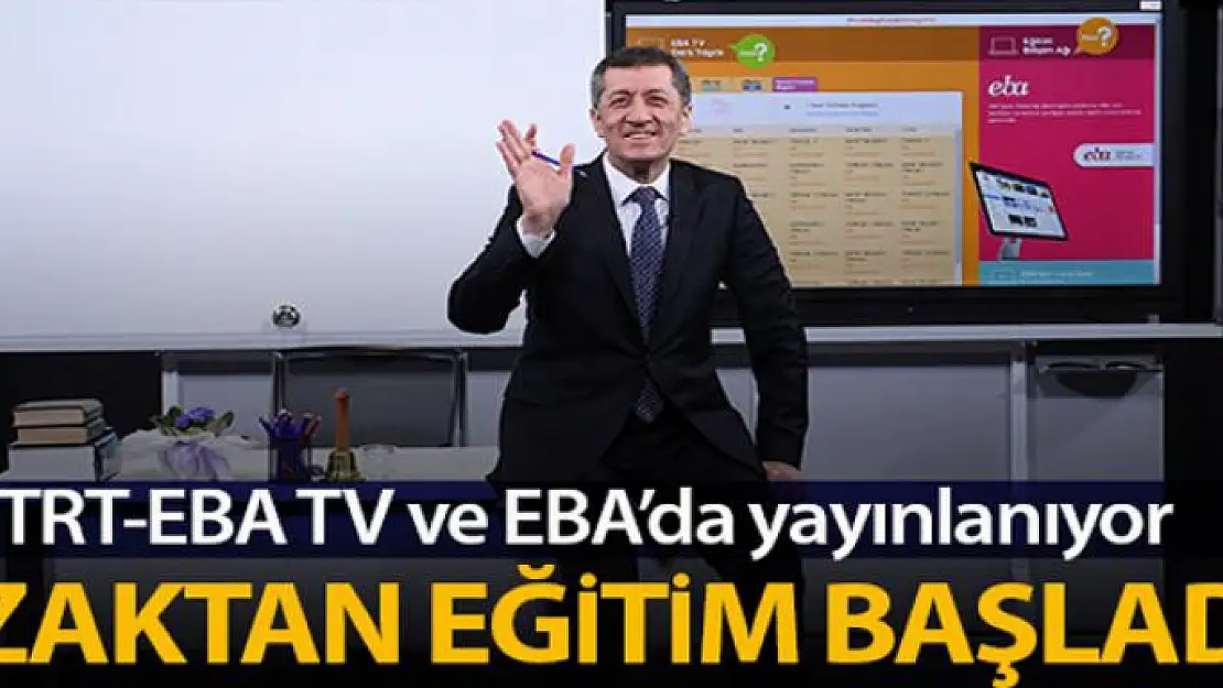 MEB tarafından alınan kararla uzaktan eğitim, TRT-EBA TV ve Eğitim Bilişim Ağı (EBA) üzerinden başladı