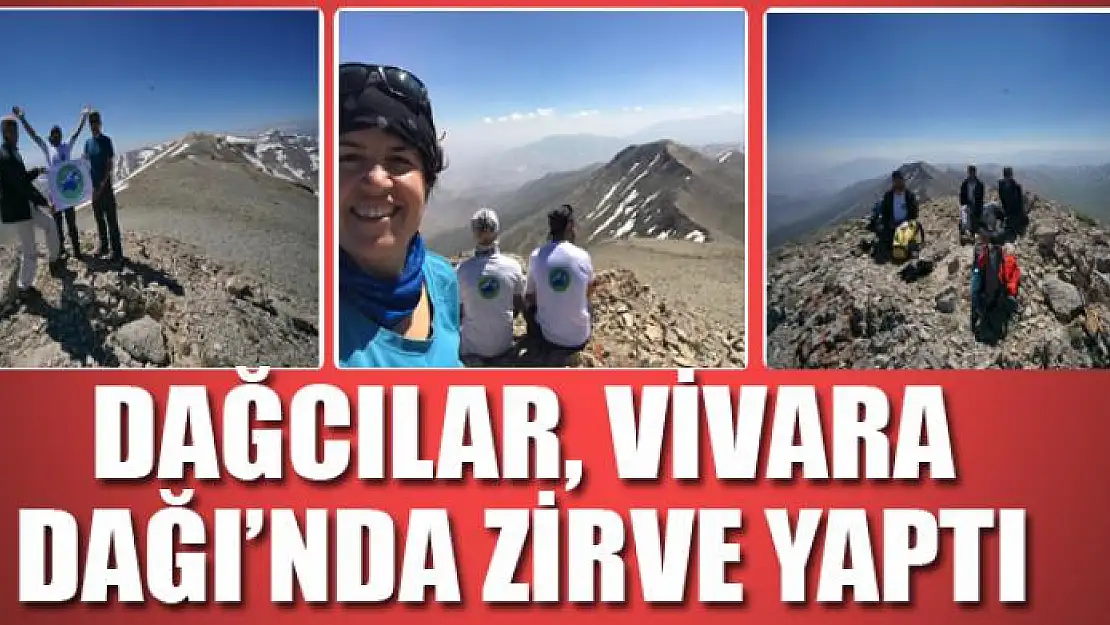 Dağcılar, 3395 rakımlı Vivara Dağı'nda zirve yaptılar