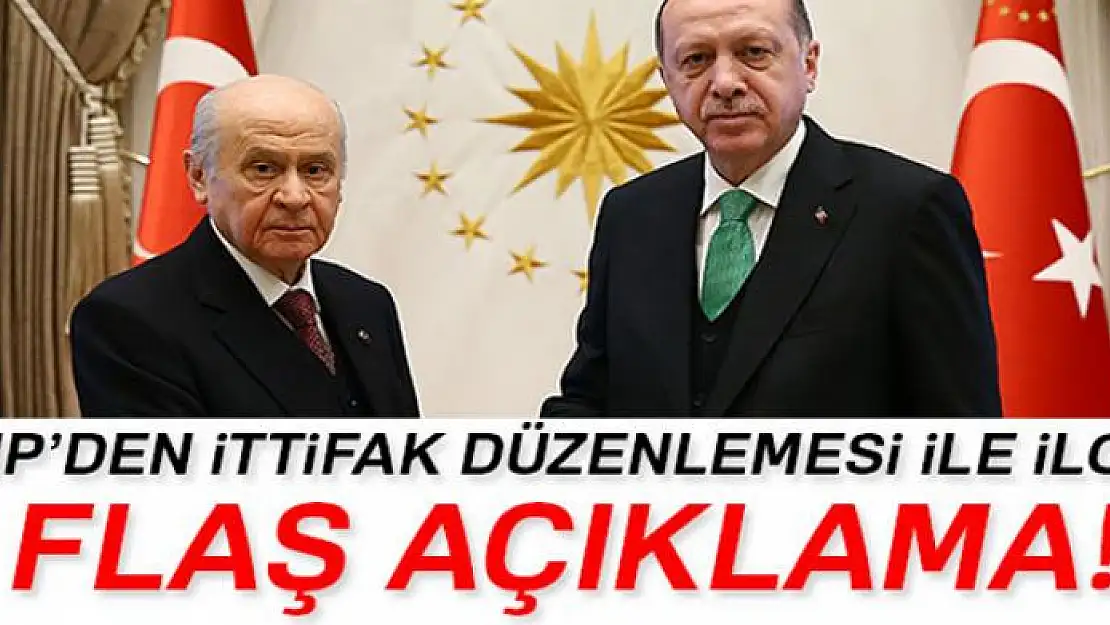 MHP'den ittifak düzenlemesi ile ilgili flaş açıklama!