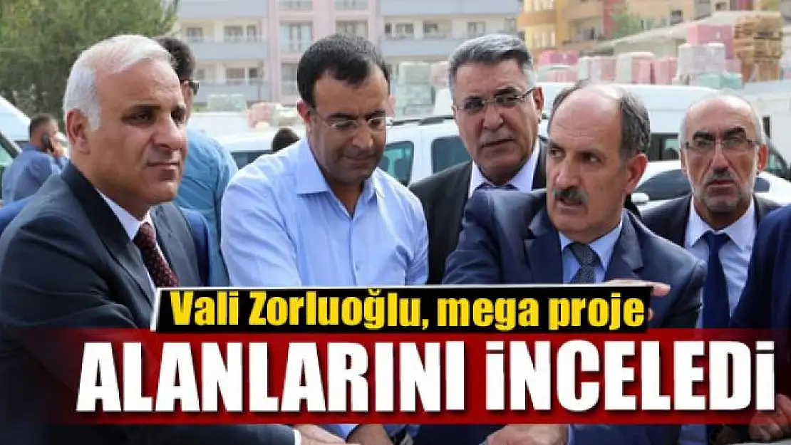 Vali Zorluoğlu, mega proje alanlarını inceledi