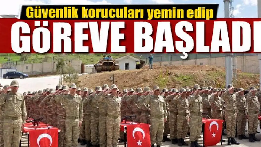 Güvenlik korucuları yemin edip göreve başladı