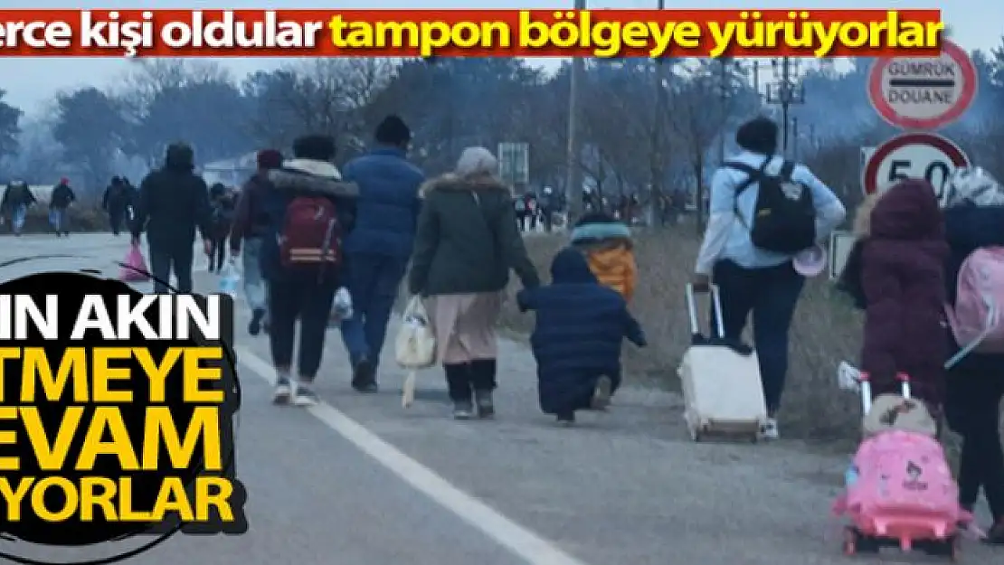 Akın akın gitmeye devam ediyorlar