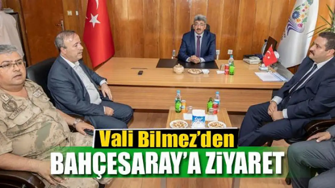 Vali Bilmez'den Bahçesaray ilçesine ziyaret