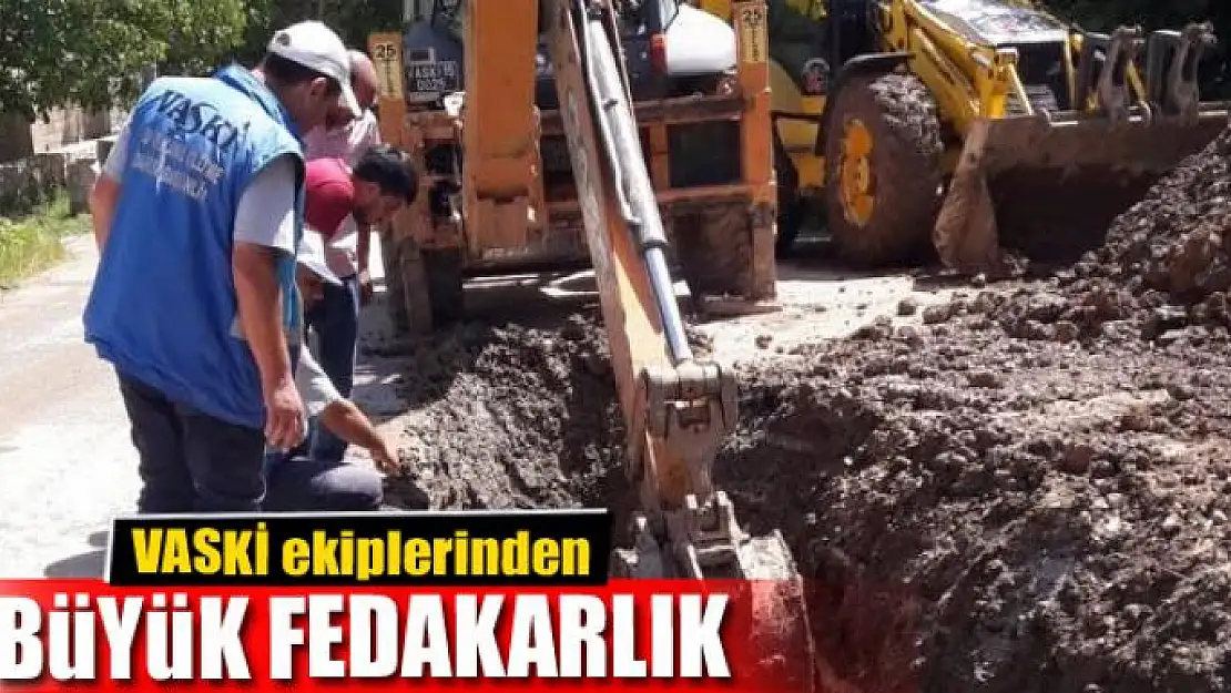 VASKİ ekiplerinden büyük fedakarlık