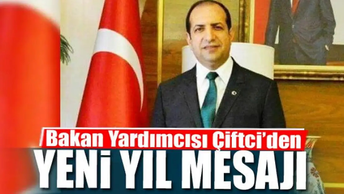 Bakan Yardımcısı Çiftci'den yeni yıl mesajı