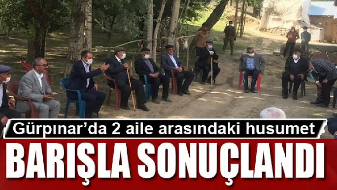 Gürpınar'da 2 aile arasındaki husumet barışla sonuçlandı