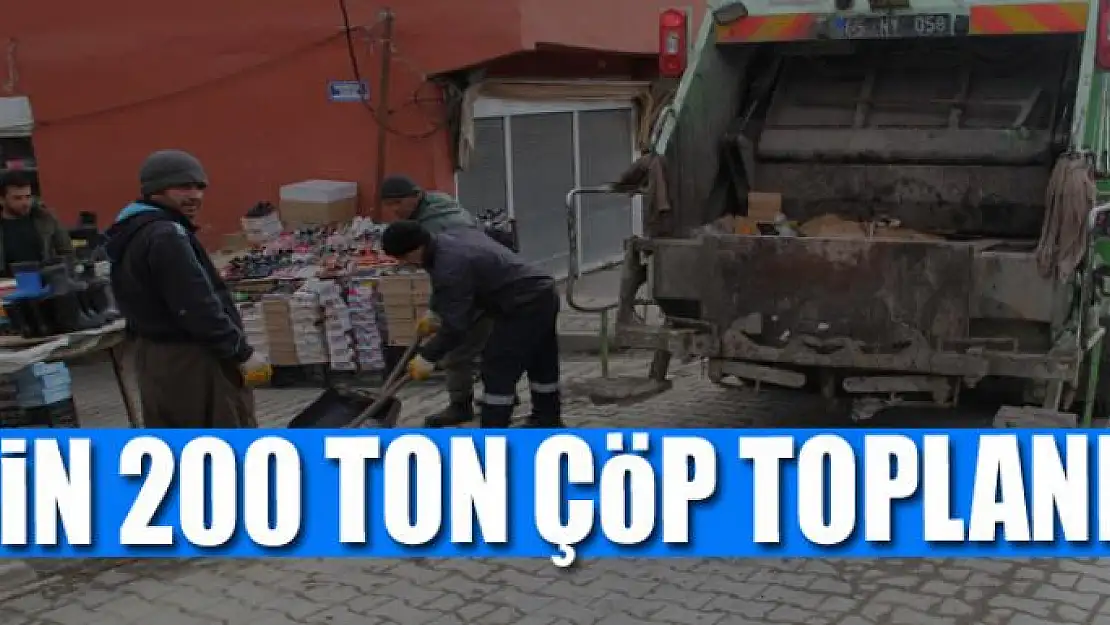 İki ayda bin 200 ton çöp toplandı