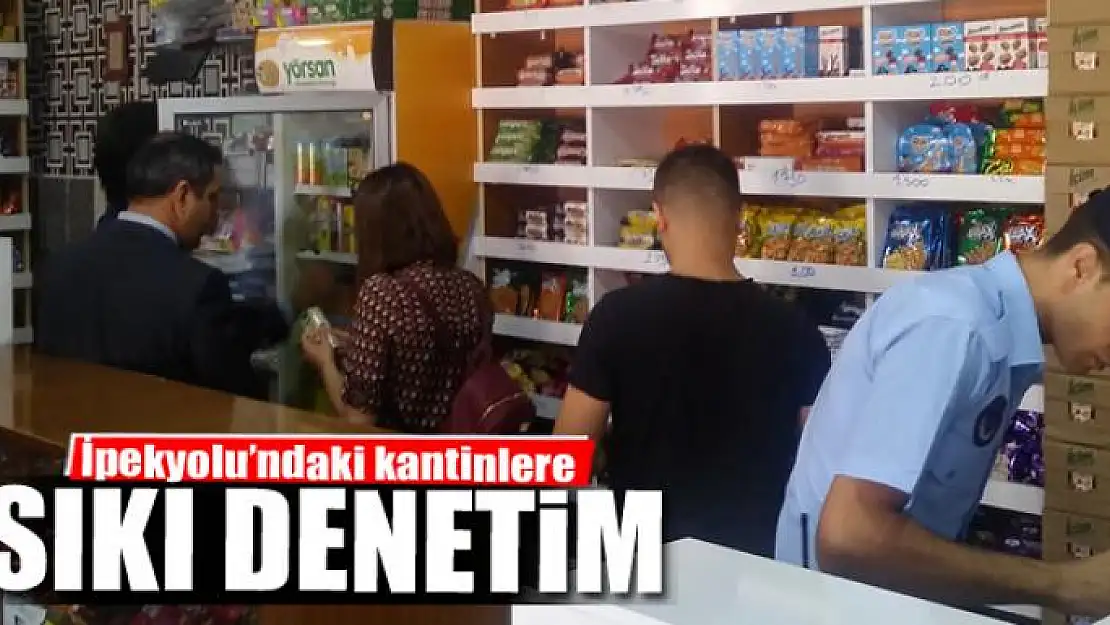 İpekyolu'ndaki kantinlerde gıda ve hijyen denetimi 