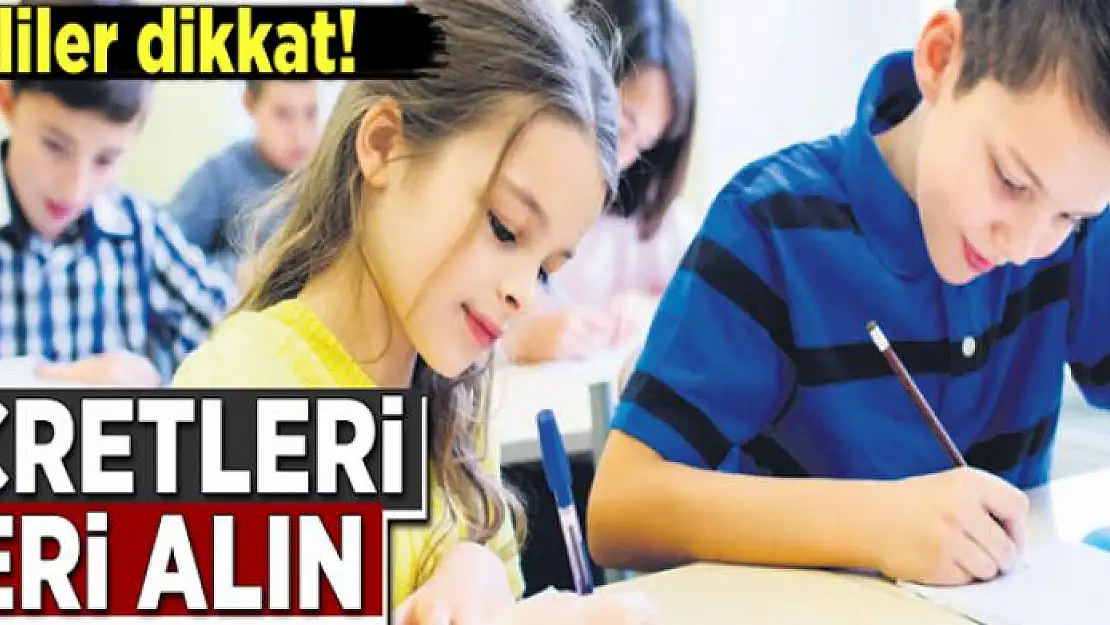 Ücretleri geri alın  