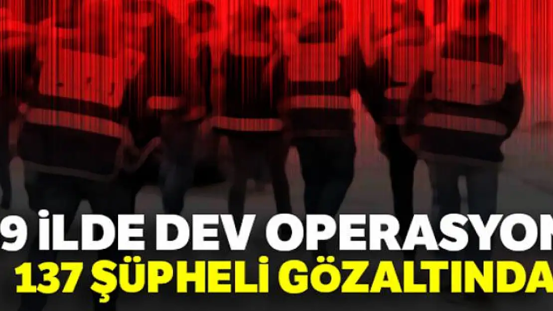 49 ilde dev operasyon! 137 şüpheli gözaltında