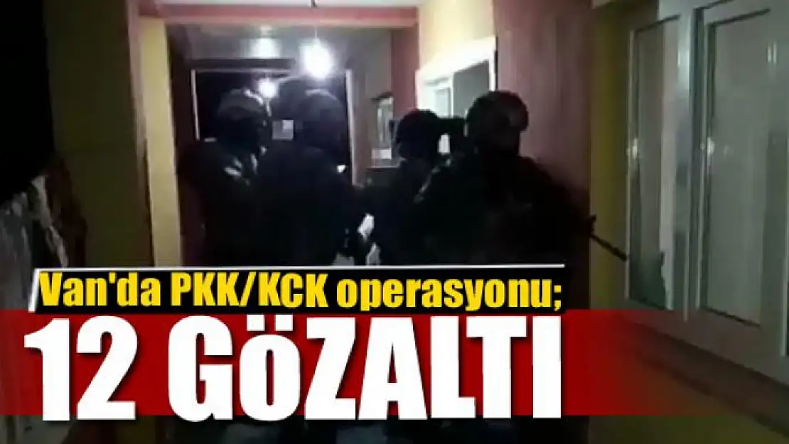 Van'da PKK/KCK operasyonu 12 gözaltı 