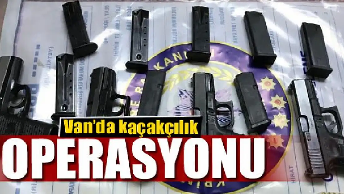 Van'da kaçakçılık operasyonu