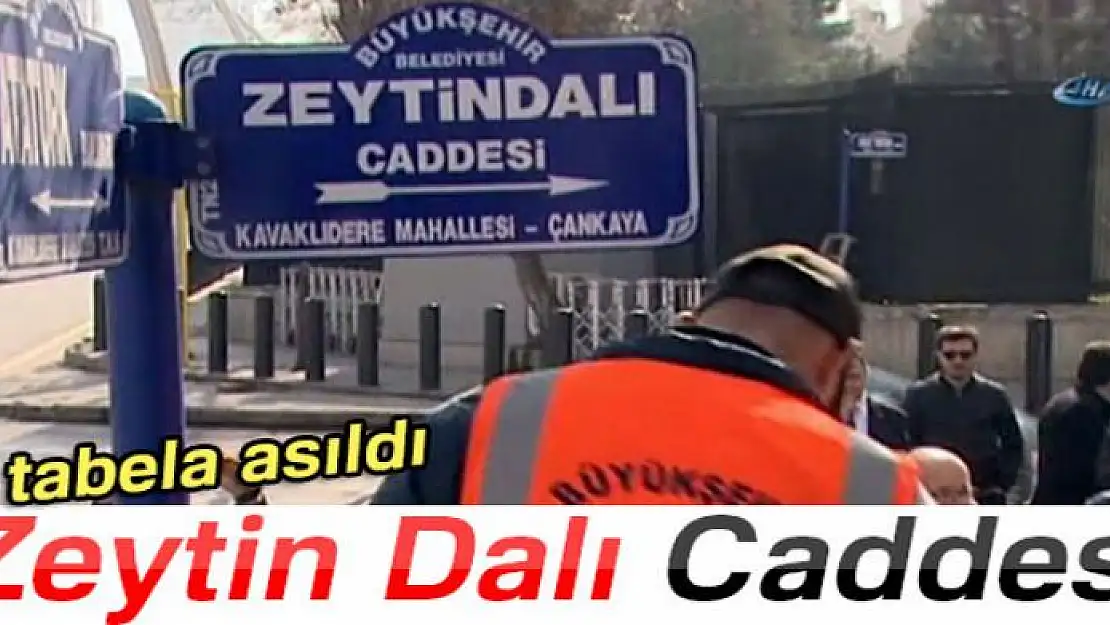 ABD Büyükelçiliği önündeki caddenin ismi 'Zeytin Dalı Caddesi' oldu