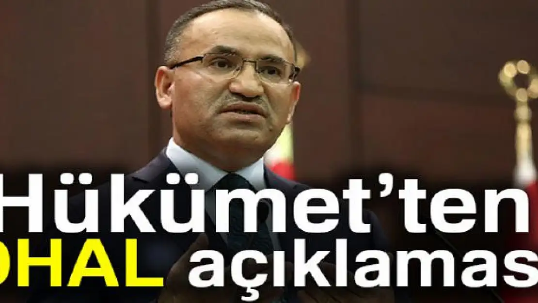 Hükümet'ten OHAL açıklaması