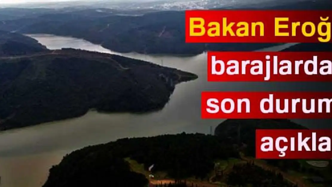 Bakan Eroğlu barajlardaki son durumu açıkladı