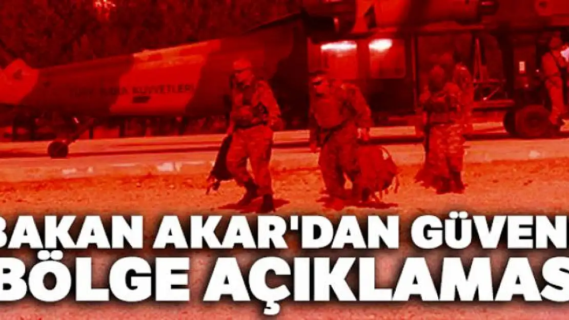 Bakan Akar: 'Dün iki Türk, iki Amerikan helikopteri havadan keşif ve denetleme yaptı'