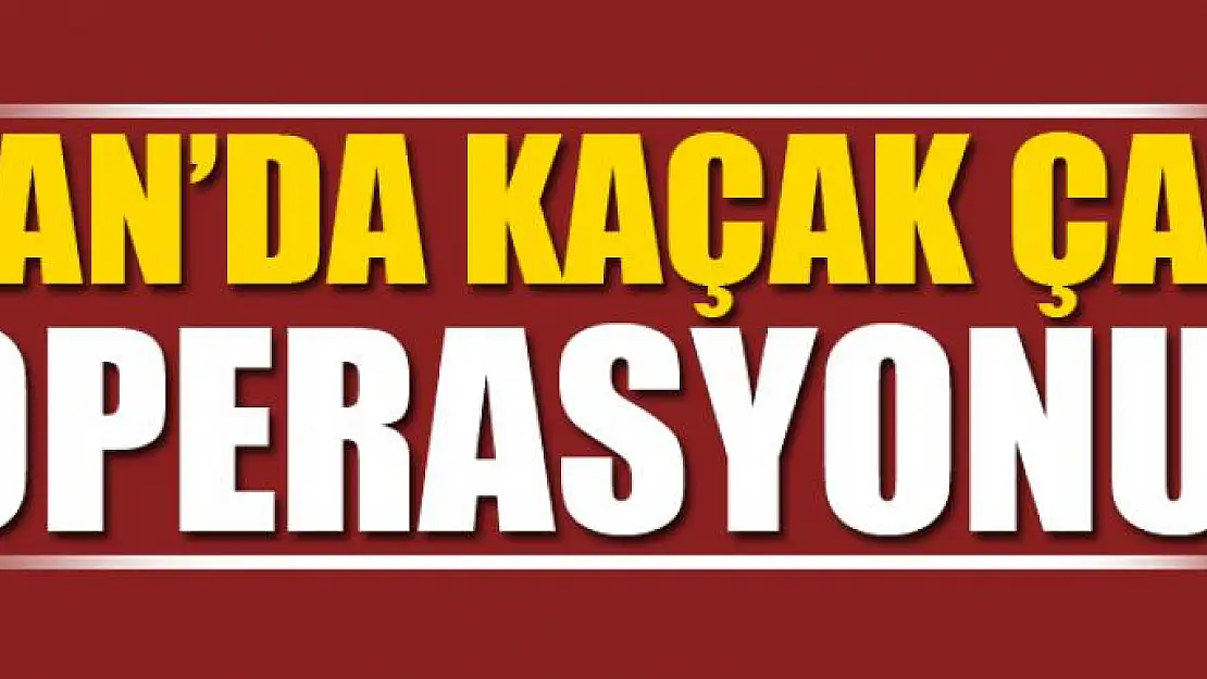 Van'da kaçak çay operasyonu 