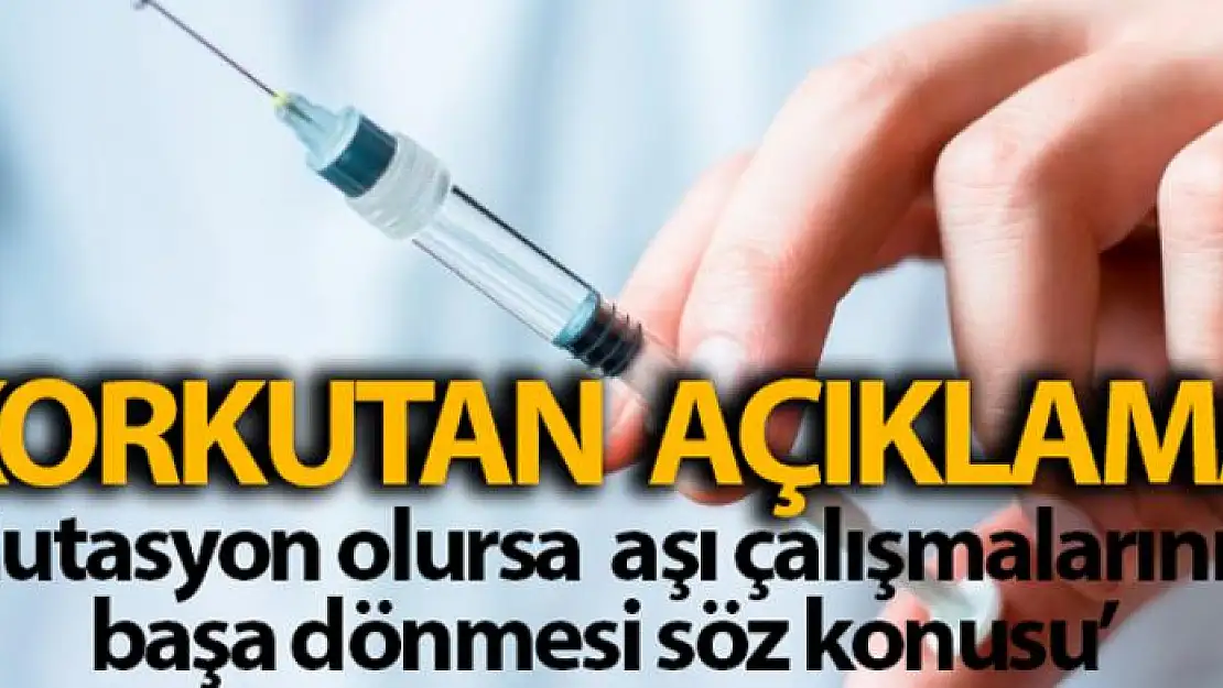 Prof. Dr. Oğuztürk: 'Ciddi anlamda bir mutasyon olursa aşı çalışmalarının başa dönme riski söz konusu olabilir'