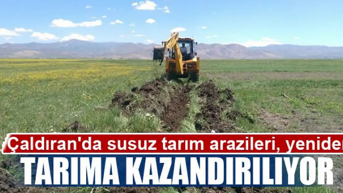 Çaldıran'da susuz tarım arazileri, yeniden tarıma kazandırılıyor