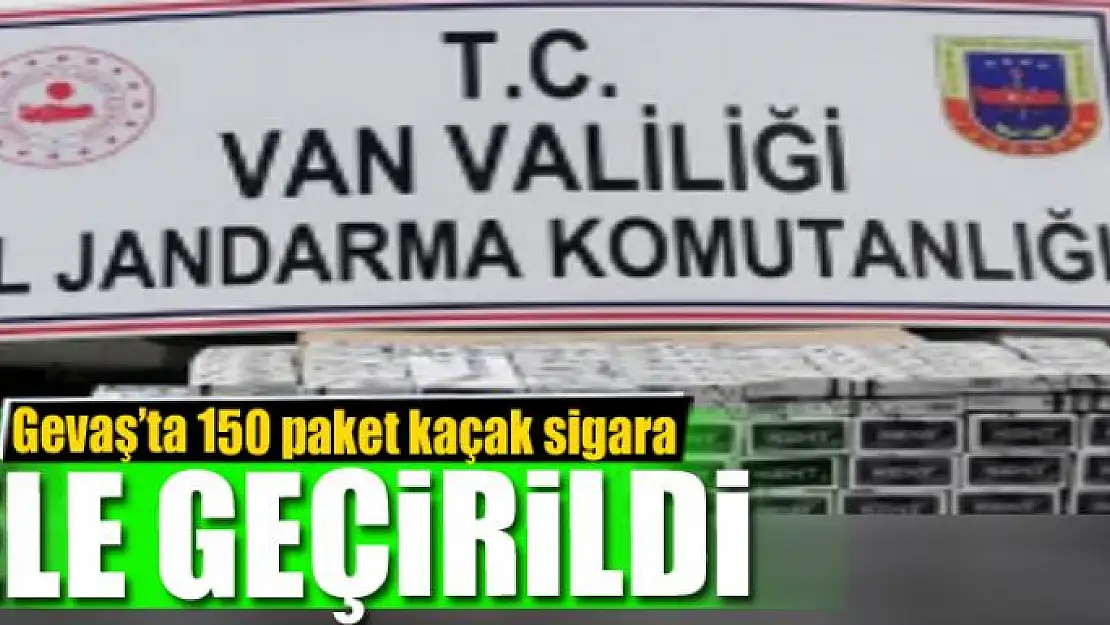 Gevaş'ta 150 paket kaçak sigara ele geçirildi