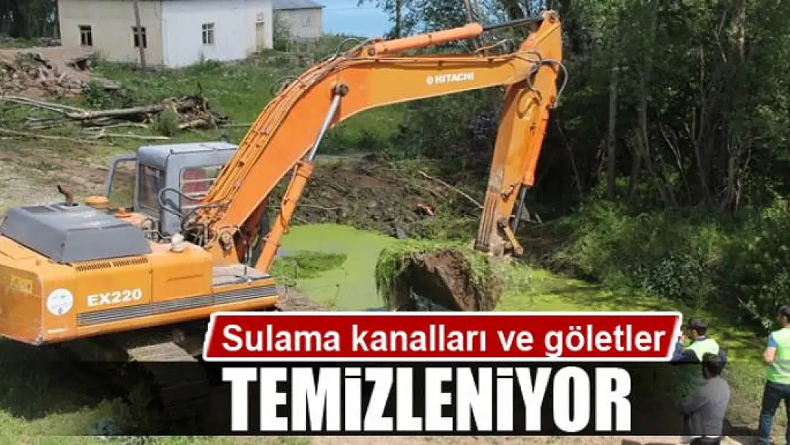 Van'daki sulama kanalları ve göletler temizleniyor