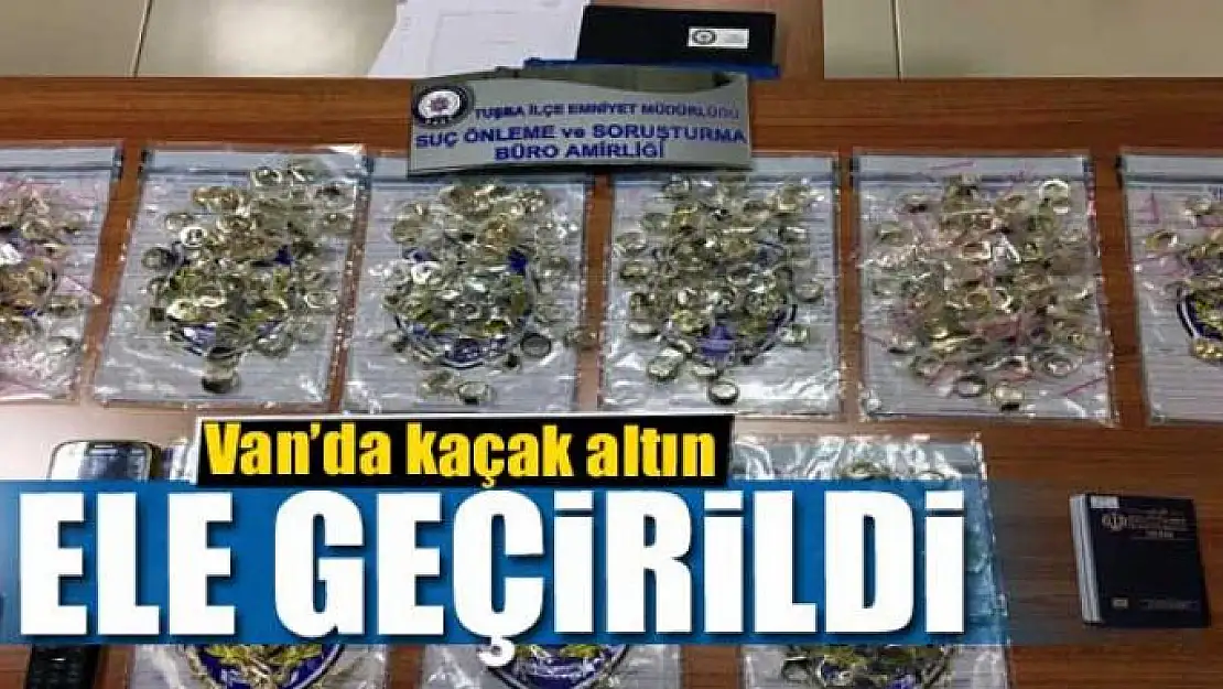 Van'da otomobilin hava yastığında 4 kilo 424 gram kaçak altın ele geçirildi